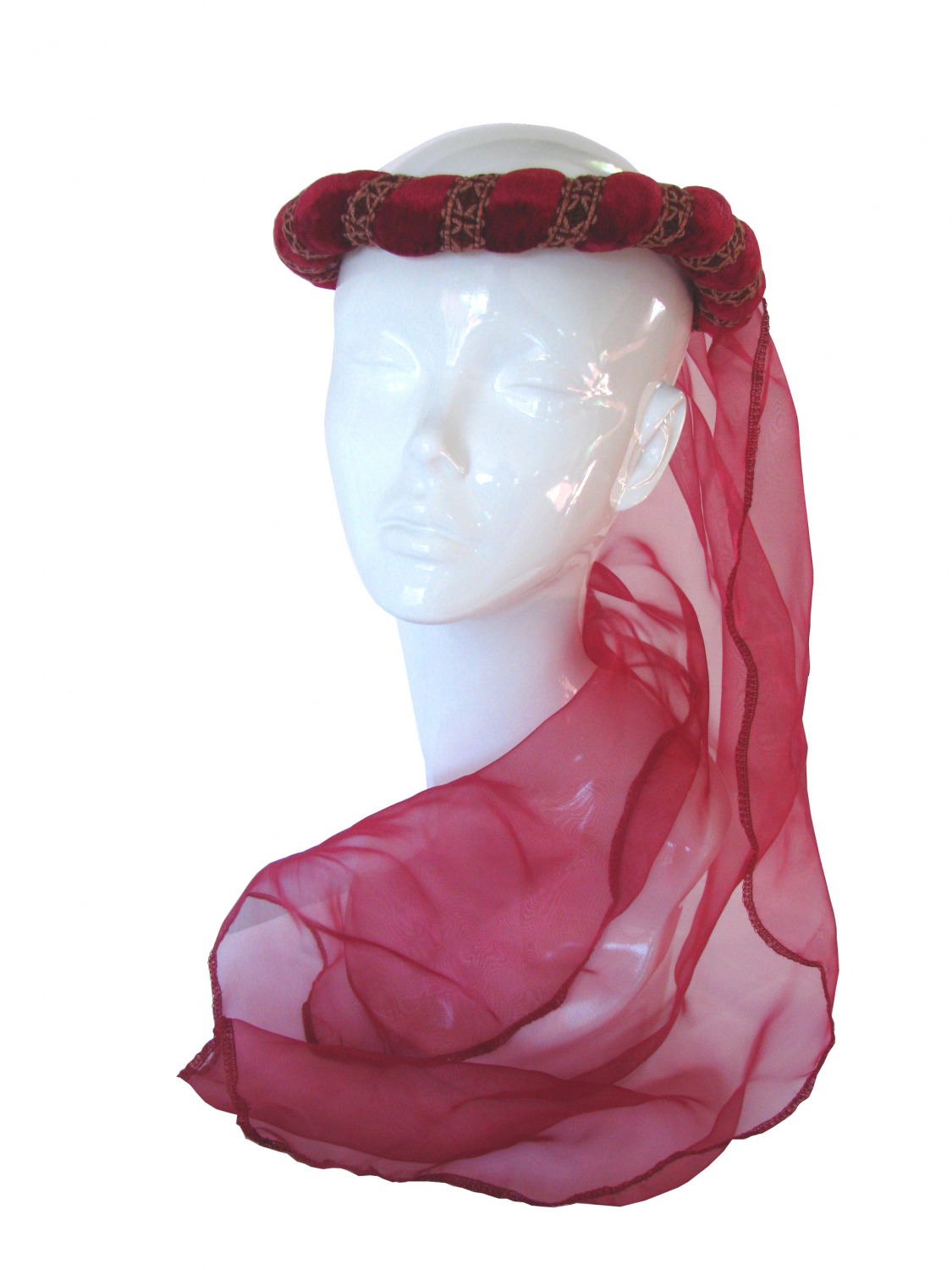 Ladies Petite Medieval Renaissance Costume And Headdress Size 10 - 12 Image